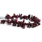 11x6mm Garnet Natural Crystals 8 inch 68 beads - The Bead Traders