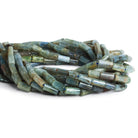 11x6mm Kyanite Tubes 14 inch 34 beads - The Bead Traders