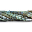 11x6mm Kyanite Tubes 14 inch 34 beads - The Bead Traders