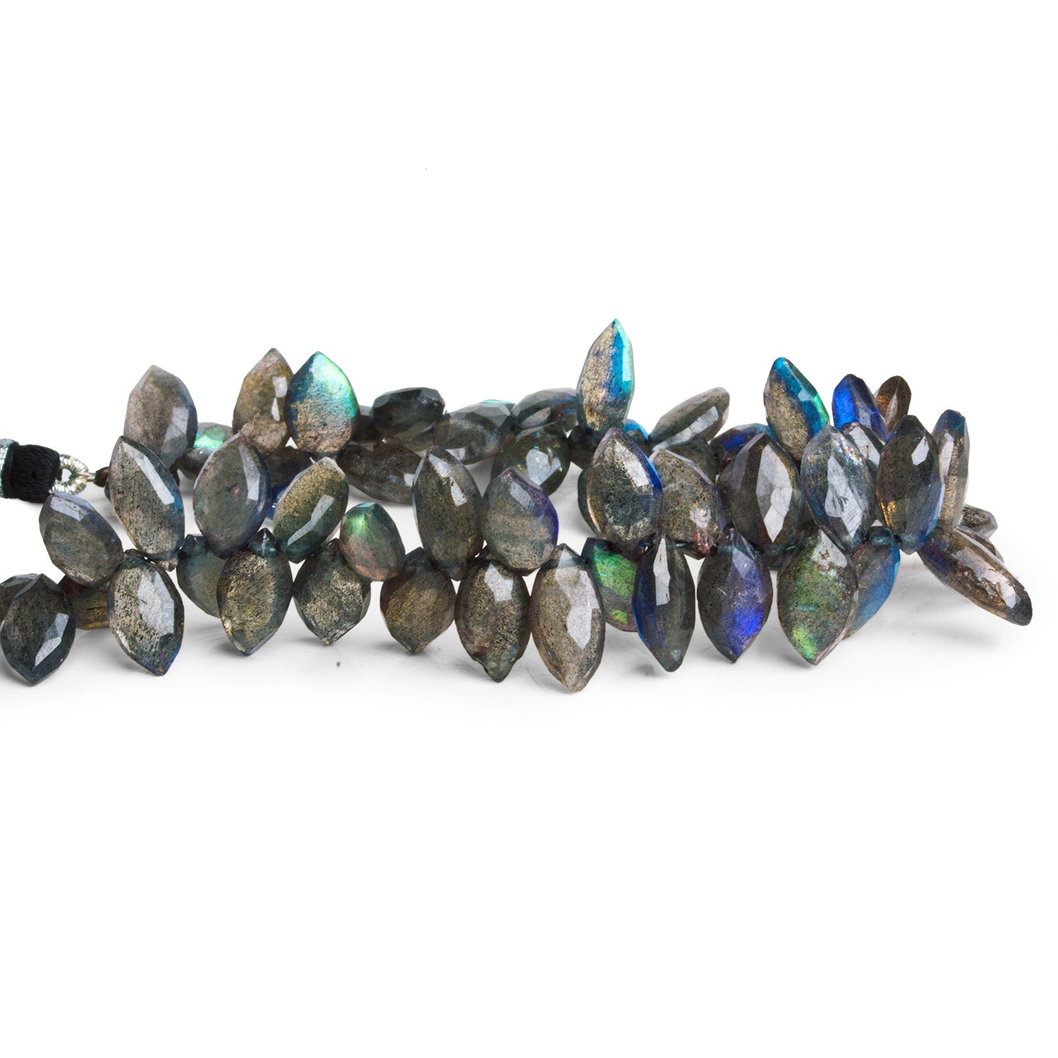 11x6mm Labradorite Faceted Marquises 7 inch 55 beads - The Bead Traders