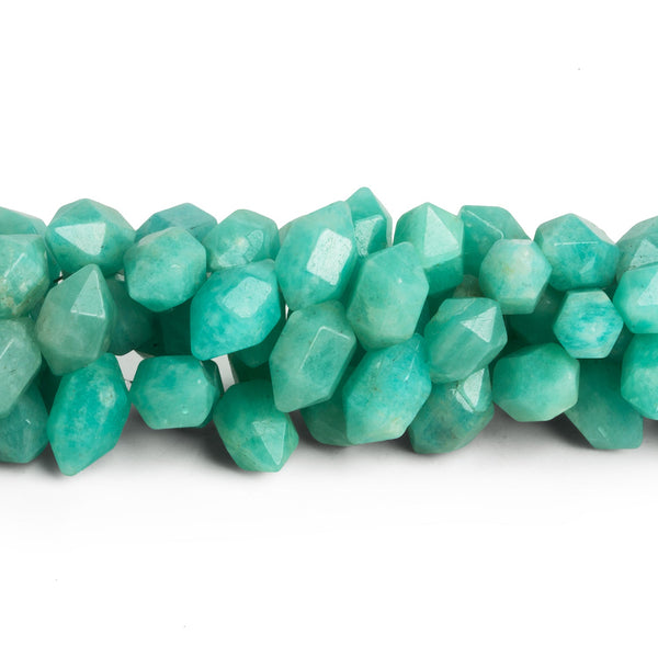 11x7mm Amazonite Top-Drilled Double-Terminated Points 7.5 inch 43 beads