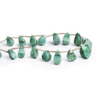 11x7mm Azurite Faceted Teardrops 7 inch 17 beads - The Bead Traders
