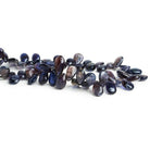 11x7mm Iolite Plain Pears 8 inch 47 beads - The Bead Traders