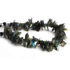 11x7mm Labradorite Chips 8 inch 100 beads - The Bead Traders