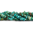 11x7mm Natural Chinese Turquoise Chips 15 inch 60 beads - The Bead Traders