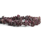 11x7mm Ruby Natural Crystals 7.5 inch 50 beads - The Bead Traders