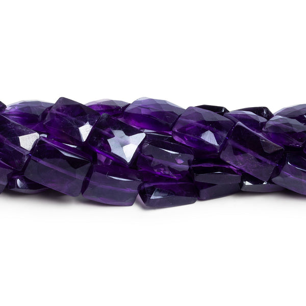 11x8mm Amethyst Faceted Rectangles 14 inch 30 beads