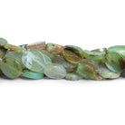 11x8mm Blue Peruvian Opal Plain Ovals 16 inch 32 beads - The Bead Traders