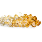 11x8mm Citrine Plain Pears 7 inch 55 beads - The Bead Traders