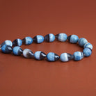 11x8mm Denim Opal Faceted Teardrops 7.5 inch 15 beads - The Bead Traders
