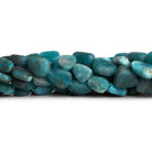 11x8mm Matte Apatite Nuggets 17 inch 40 beads - The Bead Traders