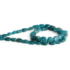 11x8mm Matte Apatite Nuggets 17 inch 40 beads - The Bead Traders