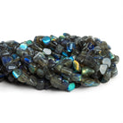 11x9mm Labradorite Plain Nuggets 16 inch 41 beads - The Bead Traders