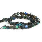 11x9mm Labradorite Plain Nuggets 16 inch 41 beads - The Bead Traders