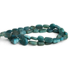 11x9mm Matte Apatite Nuggets 17 inch 38 beads - The Bead Traders