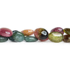 11x9mm Multicolor Tourmaline Plain Ovals 14 inch 31 beads - The Bead Traders