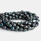 11x9mm Peacock Baroque Pearls 15 inch 34 beads - The Bead Traders