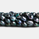 11x9mm Peacock Baroque Pearls 15 inch 34 beads - The Bead Traders