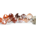 12-13mm Mystic Multi Moonstone Cushions 8 inch 35 beads - The Bead Traders