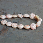 12 - 13mm Natrolite Plain Coins 7.5 inch 15 beads - The Bead Traders