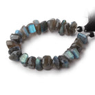 12 - 14mm Labradorite Faceted Nuggets 7.5 inch 23 Beads - The Bead Traders