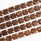 12mm Antiqued Copper Squares - Lot of 5 Strands - The Bead Traders