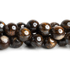 12mm Bronzite Plain Rounds 15 inch 32 beads AA Grade - The Bead Traders