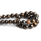 12mm Bronzite Plain Rounds 15 inch 32 beads AA Grade - The Bead Traders