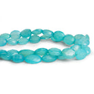 12x10mm Blue Chalcedony Faceted Ovals 8 inch - The Bead Traders