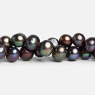 12x10mm Peacock Baroque Pearls 16 inch 42 beads - The Bead Traders