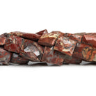 12x10mm Red Jasper Faceted Rectangles 15 inch 29 beads - The Bead Traders