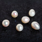 12x10mm White Oval Pearl Focal 1 Bead - The Bead Traders