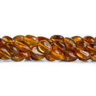 12x7mm Madeira Citrine Plain Oval Nuggets 12 inch 28 beads - The Bead Traders