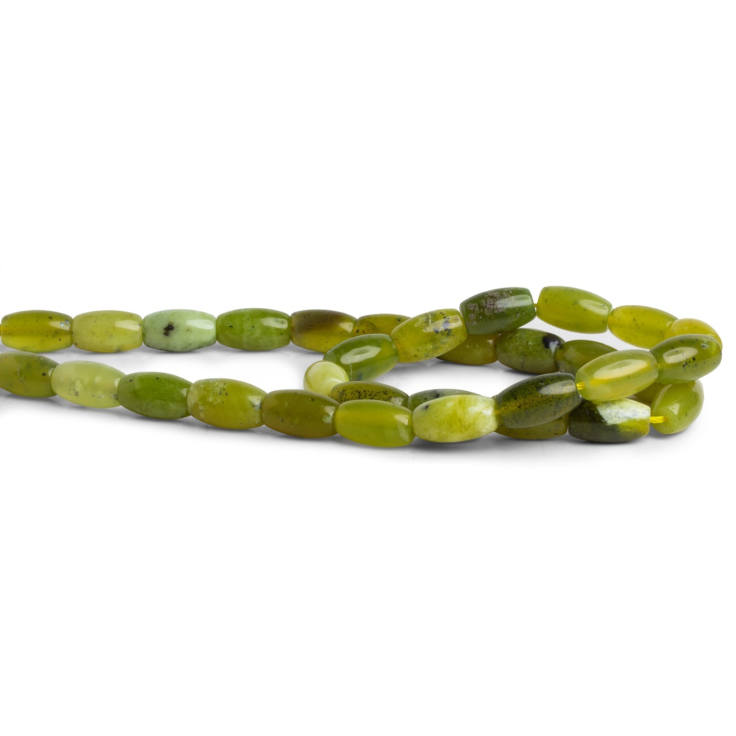 12x7mm Serpentine Bicone Tubes 15 inch 33 beads - The Bead Traders