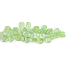 12x8mm Prehnite Plain Pears 8 inch 40 beads - The Bead Traders
