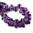 12x9mm Amethyst Faceted Nuggets 9 inch 18 beads - The Bead Traders