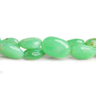 12x9mm Chrysoprase Plain Ovals 15 inch 35 beads - The Bead Traders