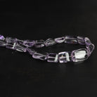 12x9mm Pink Amethyst Plain Rectangles 8 inch 18 beads - The Bead Traders