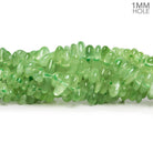 12x9mm Prehnite Plain Nuggets 16 inch 110 beads 1mm Large Hole - The Bead Traders
