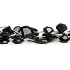12x9mm Rainbow Obsidian Top Drilled Pentagons 8 inch 13 beads - The Bead Traders