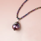 13-16mm Peacock Ultra Baroque Pearl Focal 1 piece - The Bead Traders