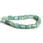 13x10mm Aquamarine Faceted Nuggets 7.5 inch 14 beads - The Bead Traders