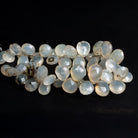 13x10mm Champagne Chalcedony Faceted Pears 8 inch 45 beads - The Bead Traders