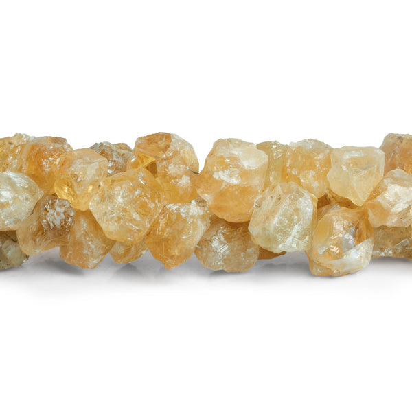 13x10mm Citrine Hammer Faceted Discs 7.5 inch 16 beads