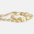 13x10mm Lemon Drop Oval Pearls 15 inch 26 beads - The Bead Traders