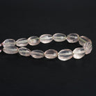 13x10mm Rose Quartz Checkerboard Faceted Ovals 8 inch 14 beads - The Bead Traders