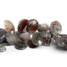13x10mm Rutilated Quartz Faceted Nuggets 7.5 inch 34 beads - The Bead Traders