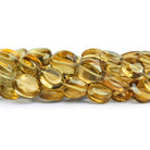 13x10mm Whisky Quartz Plain Ovals 16 inch 33 beads - The Bead Traders