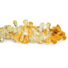 13x7mm Citrine Plain Pears 7.5 inch 50 beads - The Bead Traders
