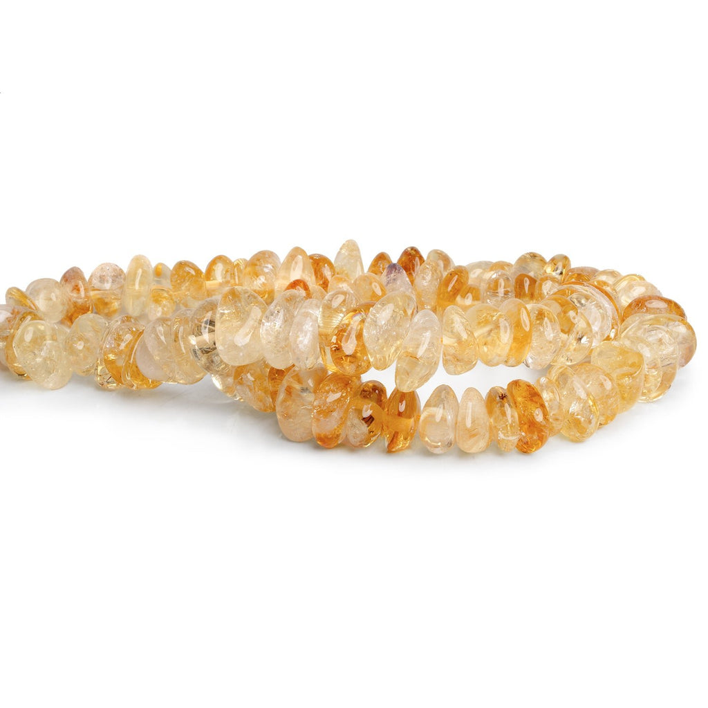 13x8mm Bi - Color Citrine Plain Nuggets 16 inch 83 beads - The Bead Traders